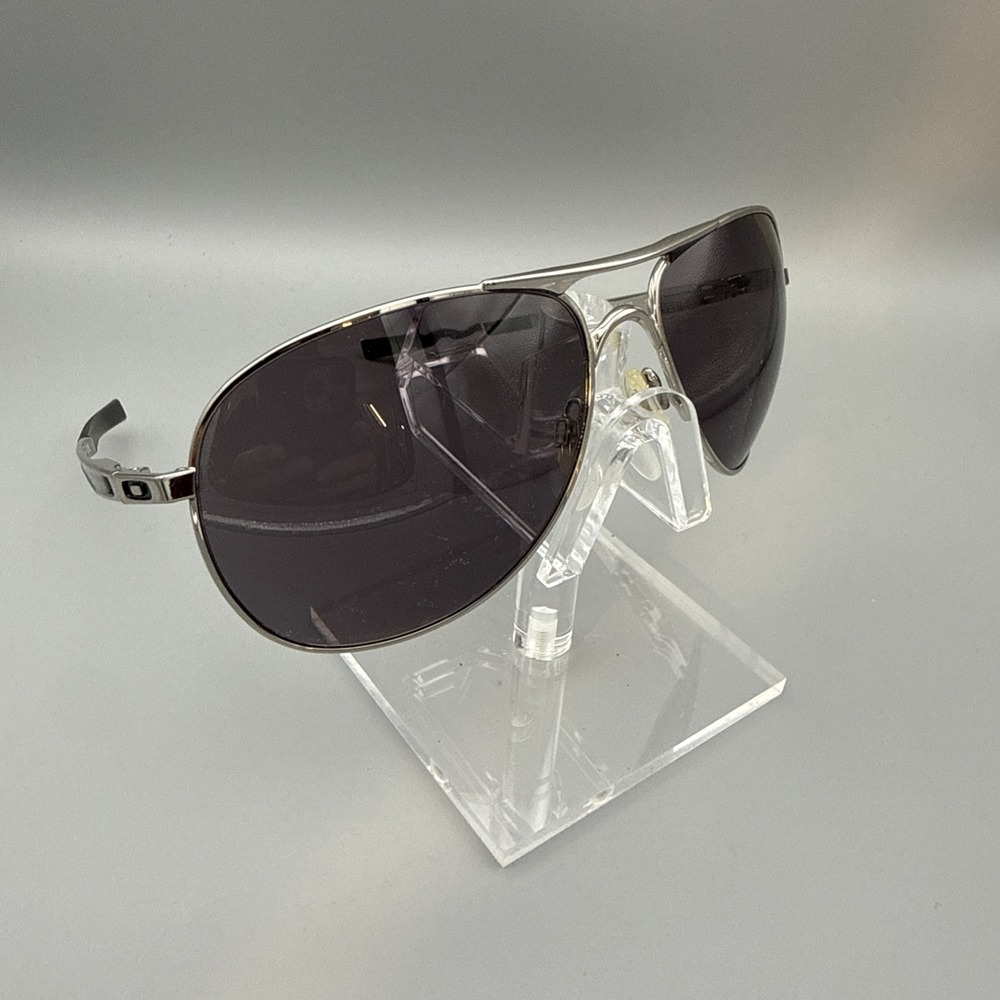 Oakley Eric Koston Signature Plaintiff - Double Bridge Silver Aviator: 004057-27